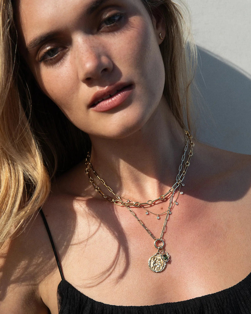 Awe Inspired Pendants Tourmaline Stag Amulet