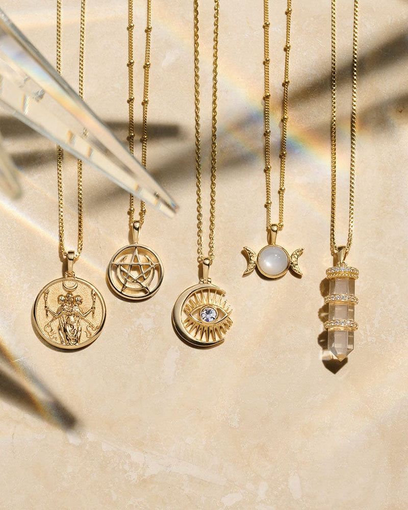 Awe Inspired Pendants Triple Moon Amulet