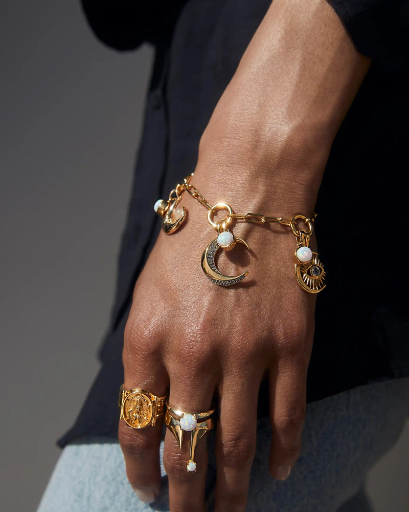 Awe Inspired Pendants Twisted Moon Amulet