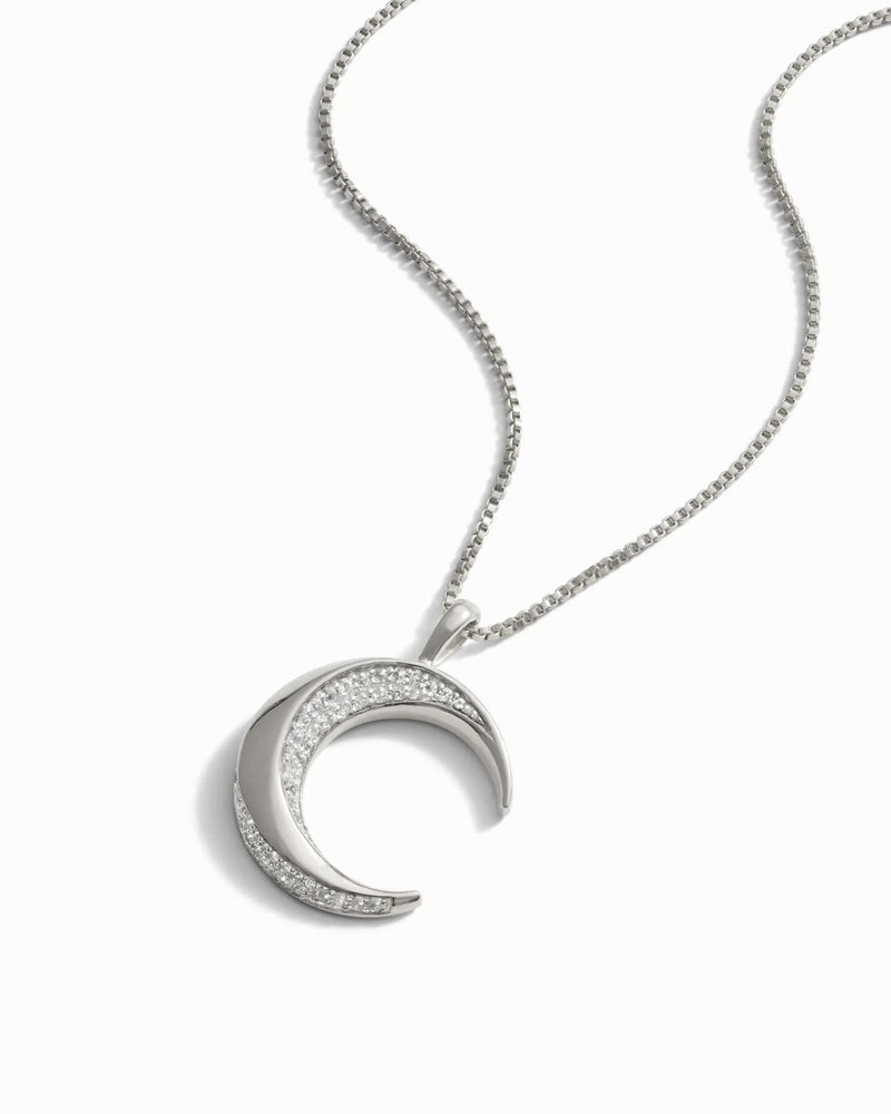 Awe Inspired Pendants Twisted Moon Amulet