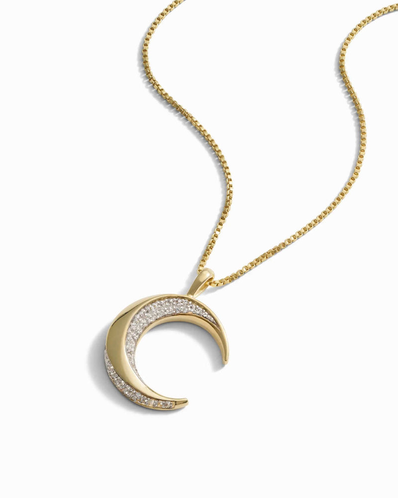 Awe Inspired Pendants Twisted Moon Amulet