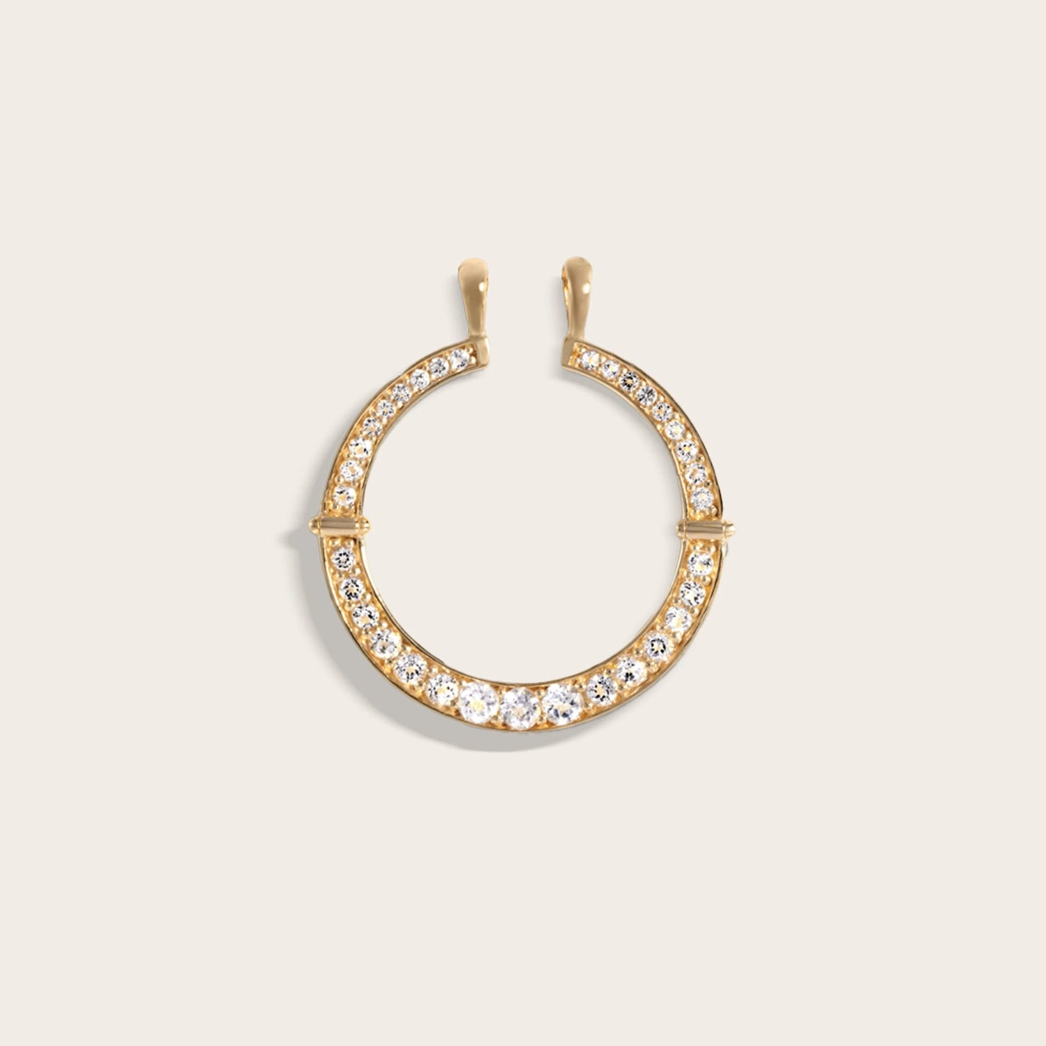 Awe Inspired Pendants White Topaz Goddess Halo