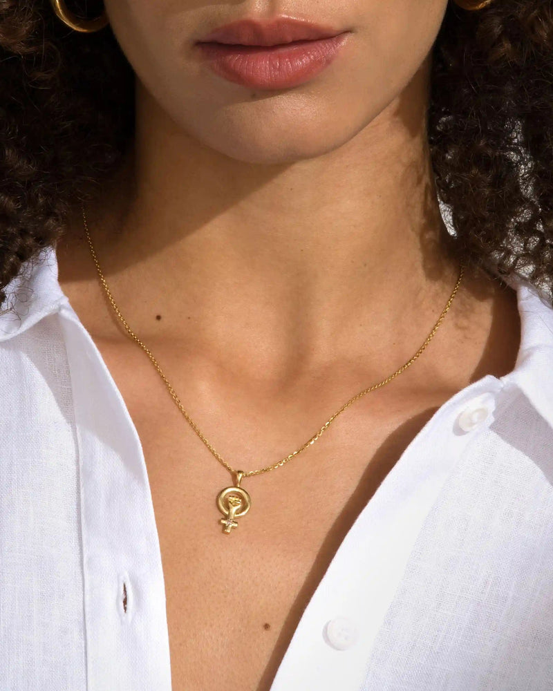 Awe Inspired Pendants Woman Power Amulet