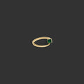 Awe Inspired Ring 14K Yellow Gold / Emerald / 6 Horseshoe Nail Ring
