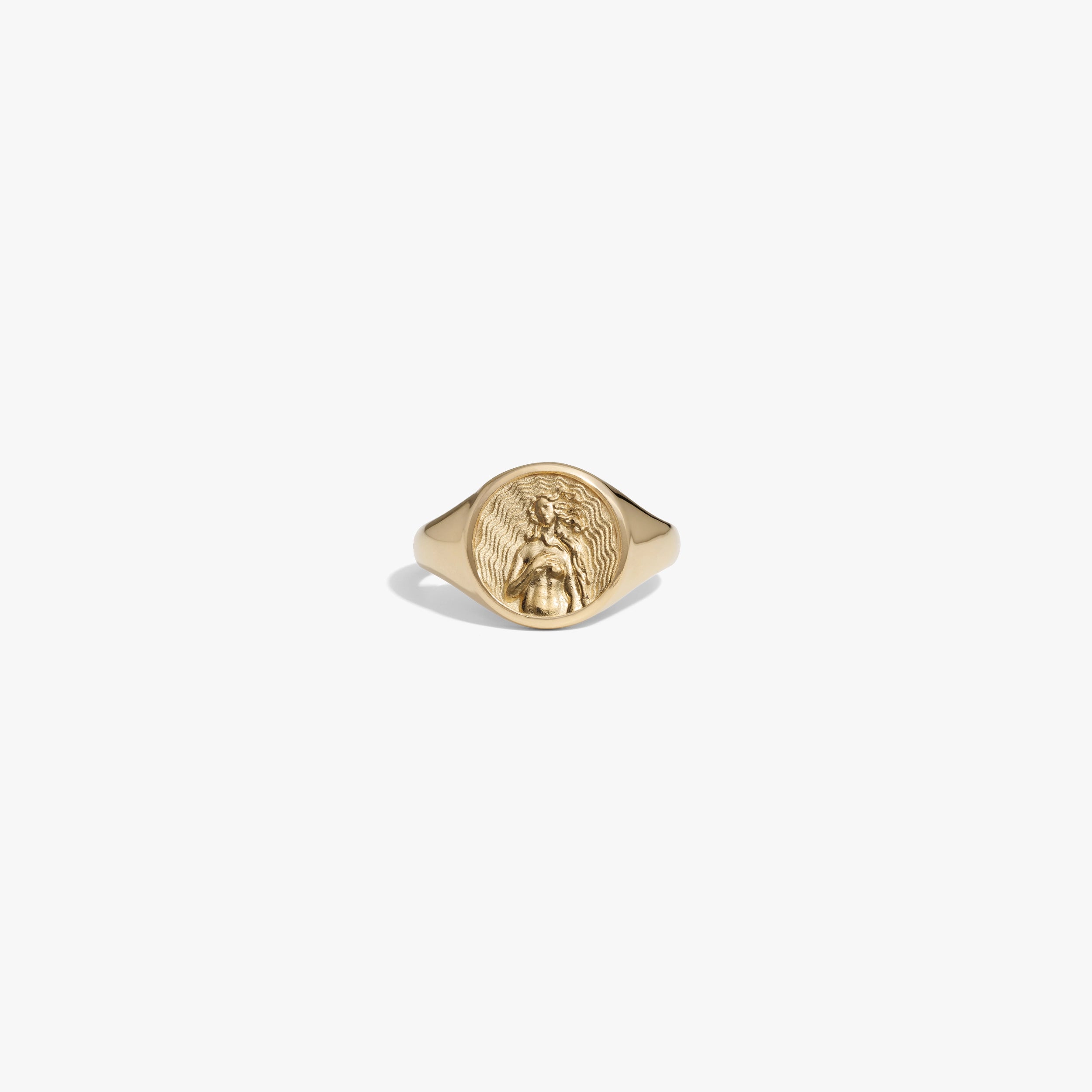 Awe Inspired Rings 14K Gold Vermeil / 4 Aphrodite Signet Ring