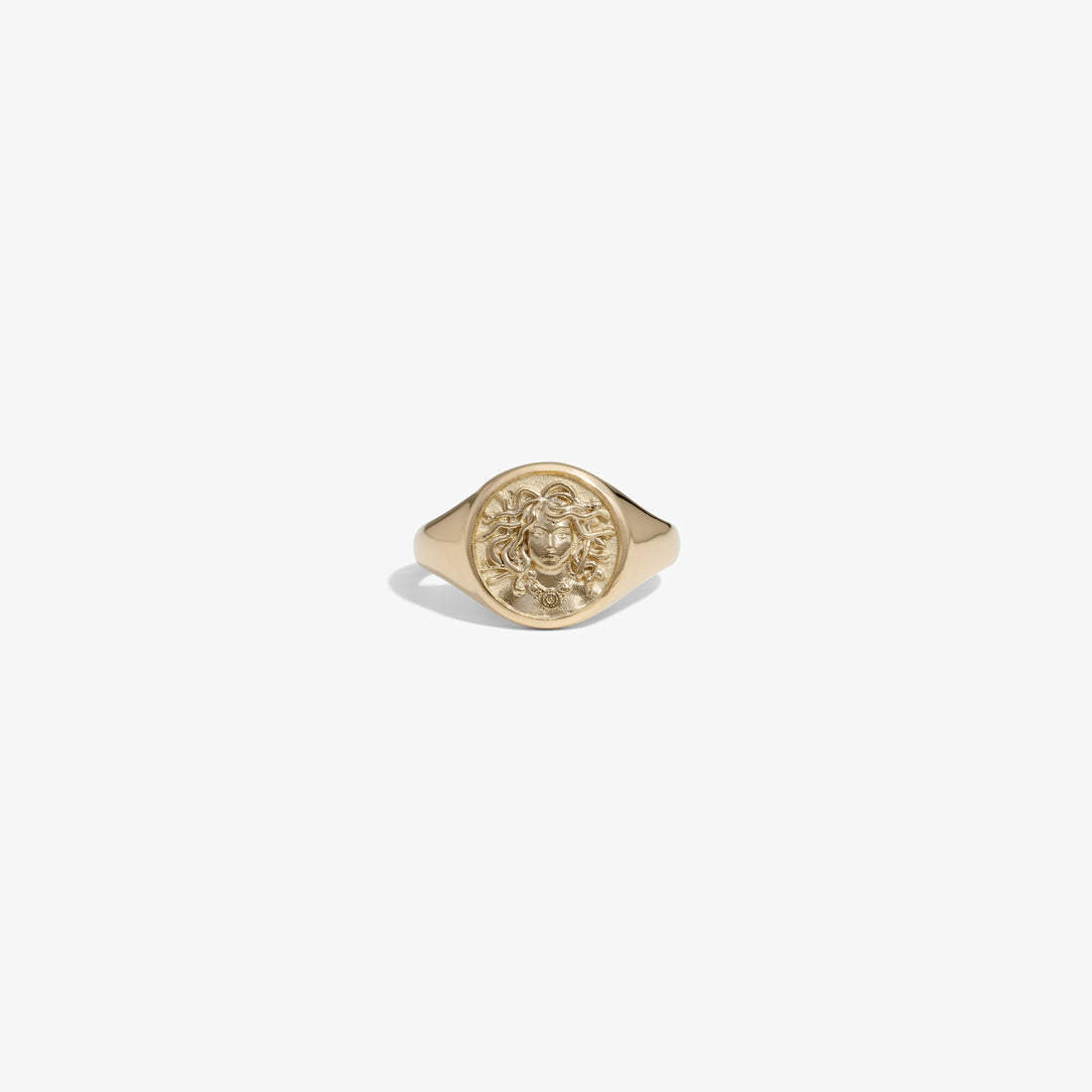 Awe Inspired Rings 14K Gold Vermeil / 4 Medusa Signet Ring