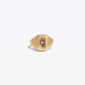 Awe Inspired Rings 14K Gold Vermeil / 6 Crystal Photo Locket Ring