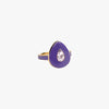 Awe Inspired Rings 14K Gold Vermeil / 6 Violet Amethyst Aura Ring