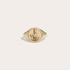 Awe Inspired Rings 14K Yellow Gold Vermeil / 10 Persephone Signet Ring
