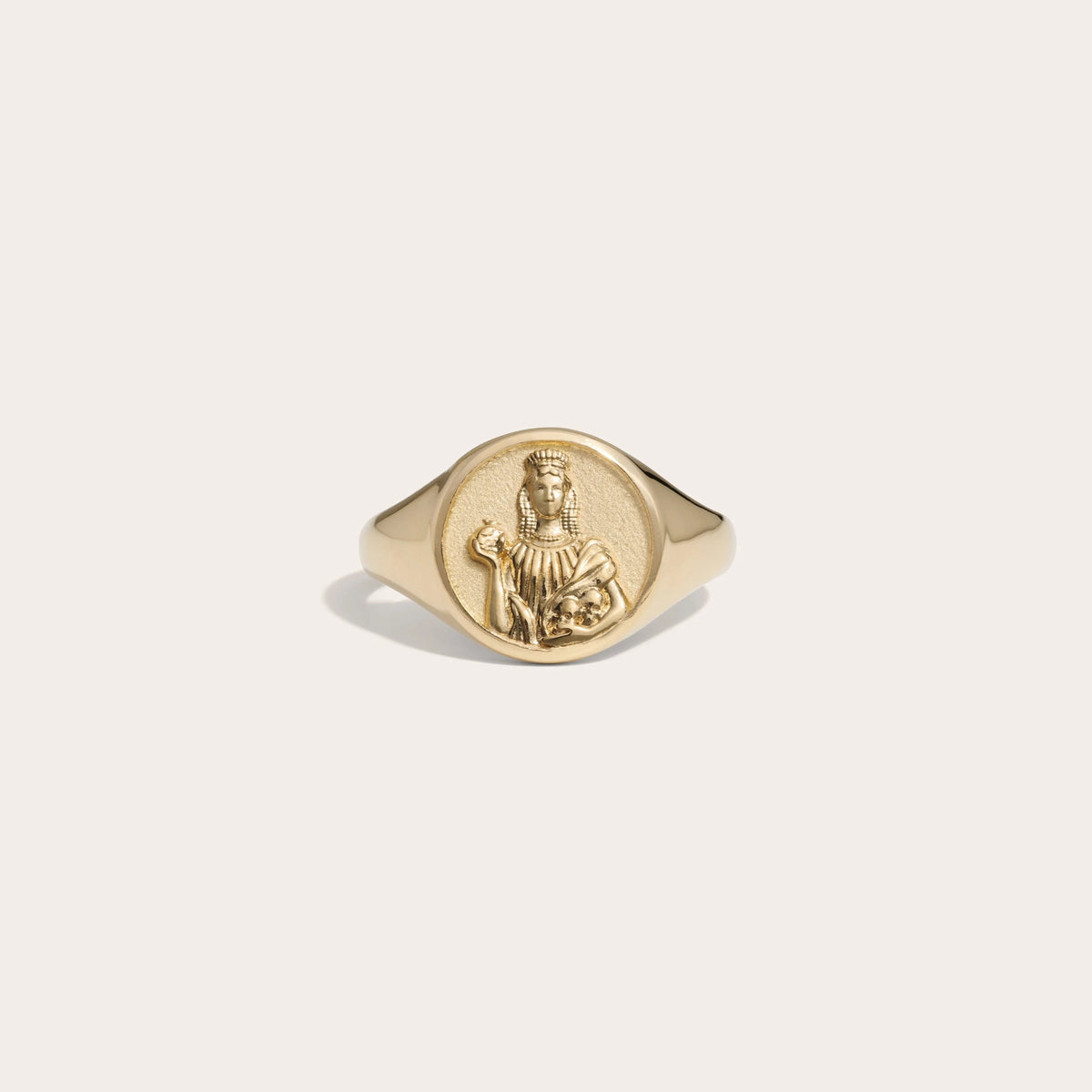 Awe Inspired Rings 14K Yellow Gold Vermeil / 10 Persephone Signet Ring