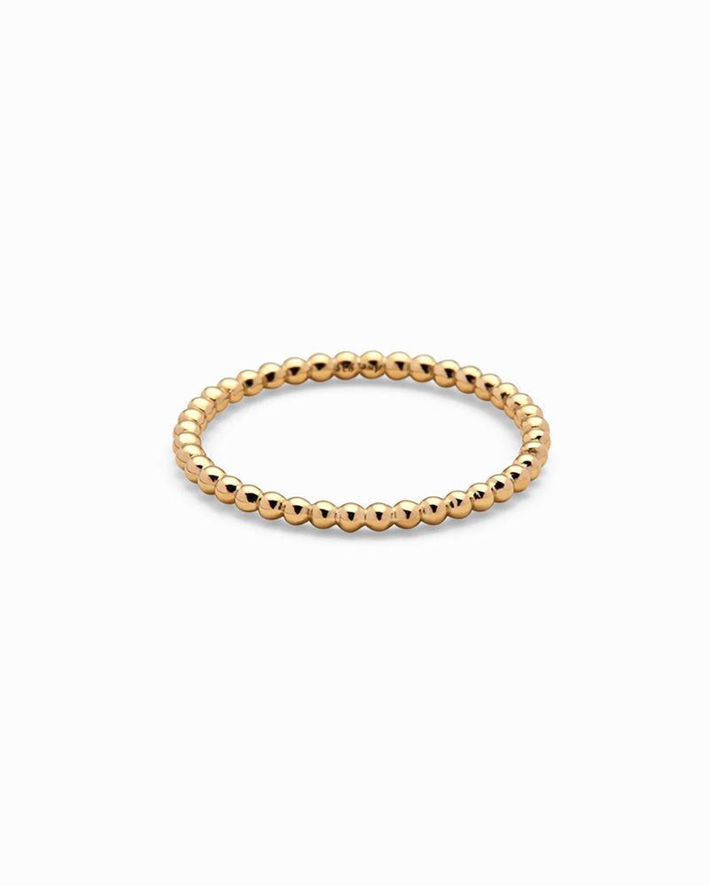 Awe Inspired Rings 14K Yellow Gold Vermeil / 4 Bead Ring