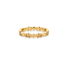 Awe Inspired Rings 14K Yellow Gold Vermeil / 4 Diamond-Cut Triple Moon Band