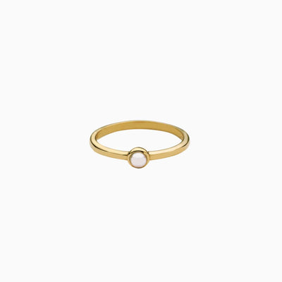 Awe Inspired Rings 14K Yellow Gold Vermeil / 4 Pearl Ring