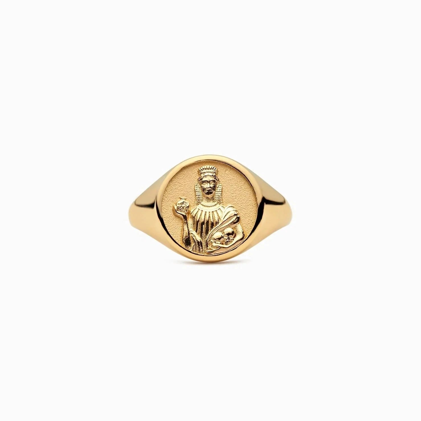 Awe Inspired Rings 14K Yellow Gold Vermeil / 4 Persephone Signet Ring