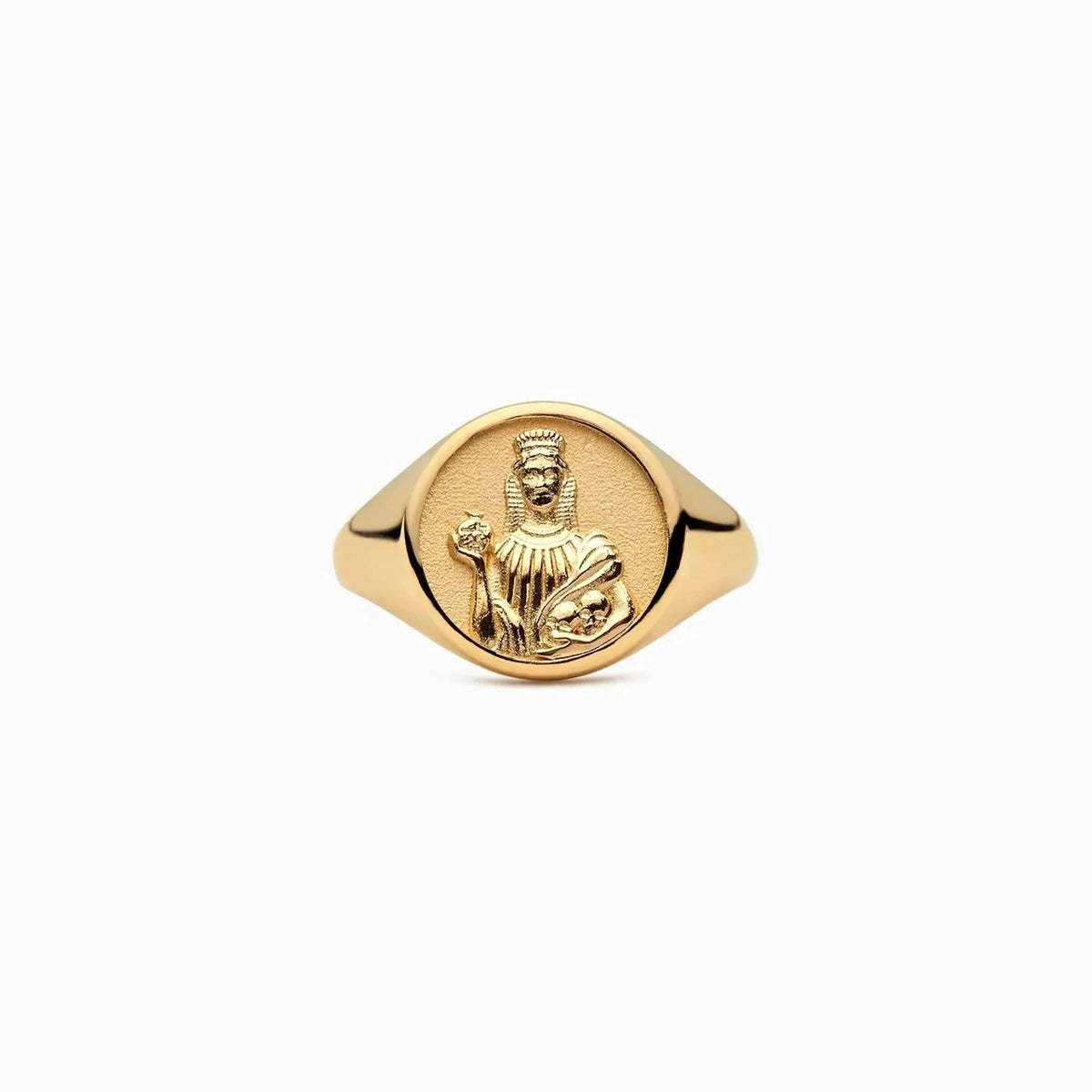 Awe Inspired Rings 14K Yellow Gold Vermeil / 4 Persephone Signet Ring