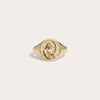 Awe Inspired Rings 14K Yellow Gold Vermeil / 4 Selene Signet Ring
