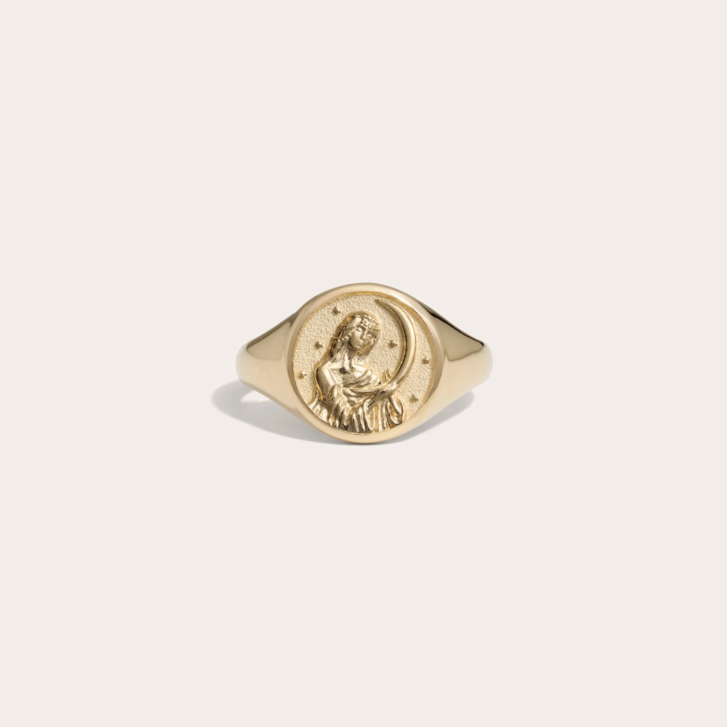 Product image of Awe Inspired Rings 14K Yellow Gold Vermeil / 4 Selene Signet Ring