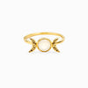 Awe Inspired Rings 14K Yellow Gold Vermeil / 4 Triple Moon Ring