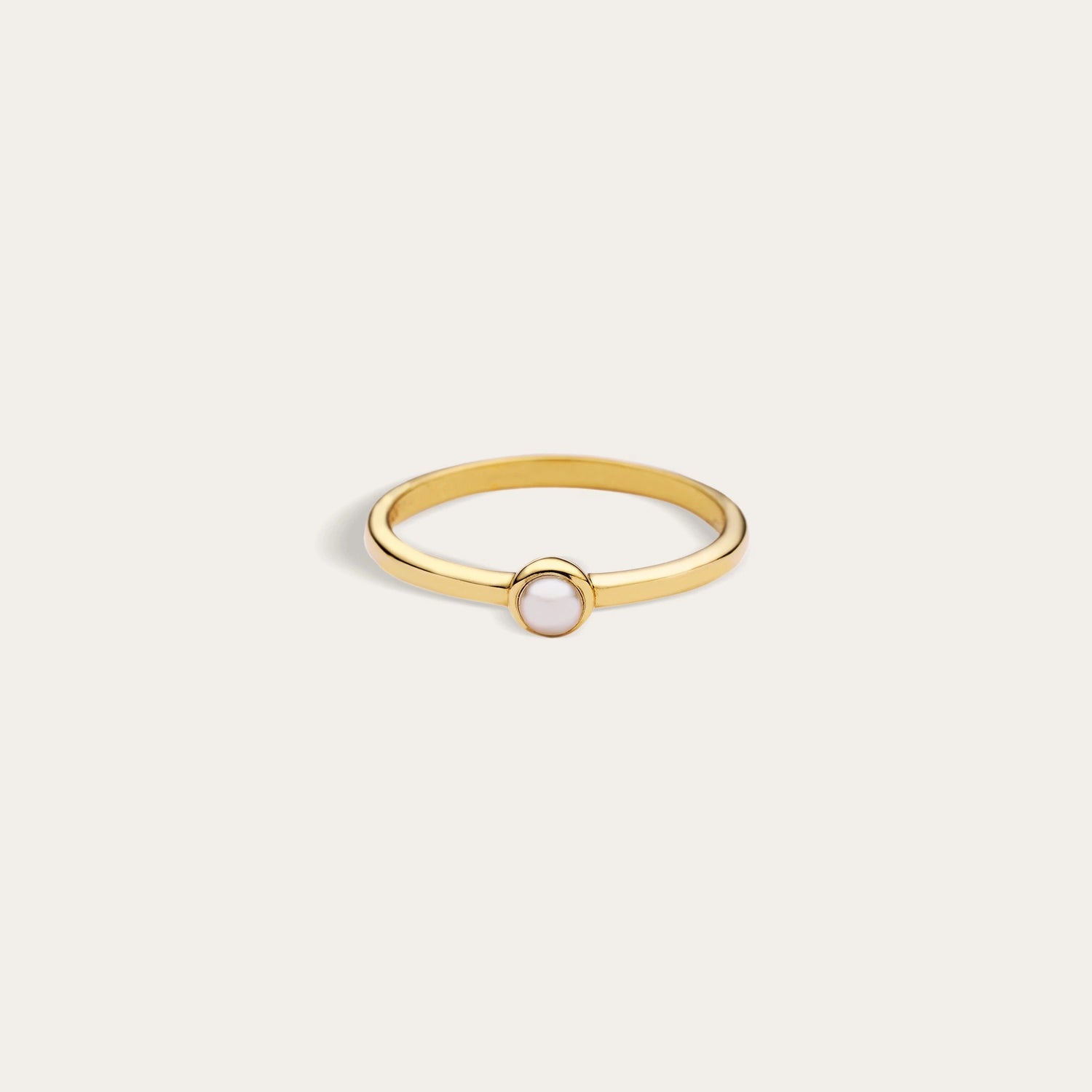 Awe Inspired Rings 14K Yellow Gold Vermeil / 5 Pearl Ring