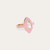 Awe Inspired Rings 14K Yellow Gold Vermeil / 6 Blush Quartz Aura Ring