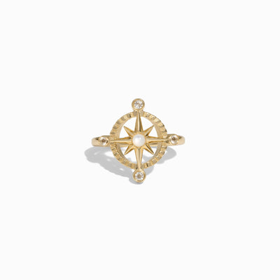 Awe Inspired Rings 14K Yellow Gold Vermeil / 6 Compass Rose Ring