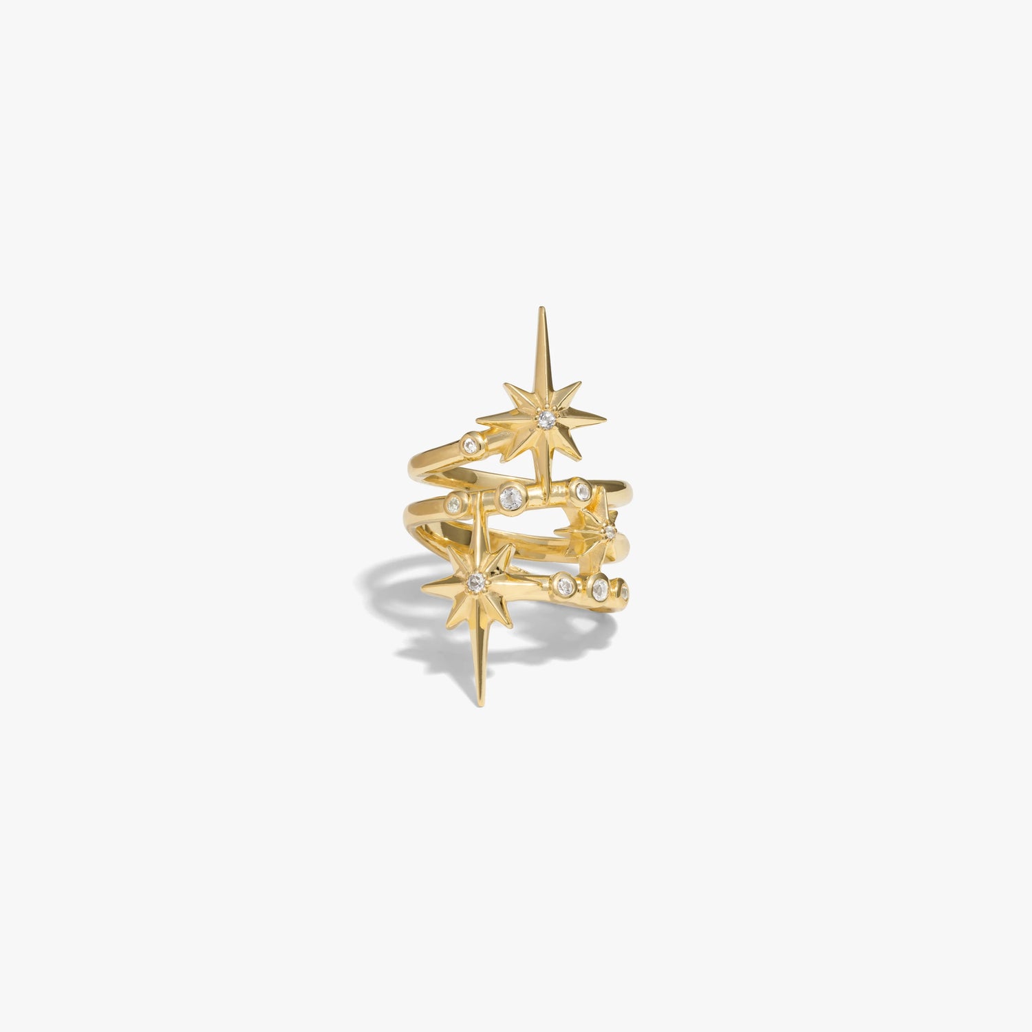Awe Inspired Rings 14K Yellow Gold Vermeil / 6 Cosmic Wrap Ring