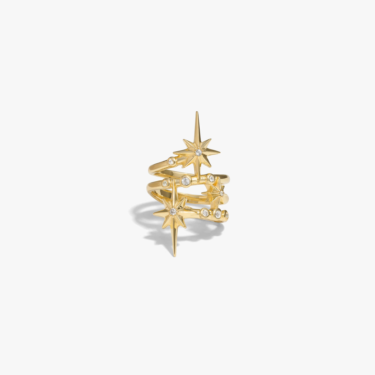 Awe Inspired Rings 14K Yellow Gold Vermeil / 6 Cosmic Wrap Ring