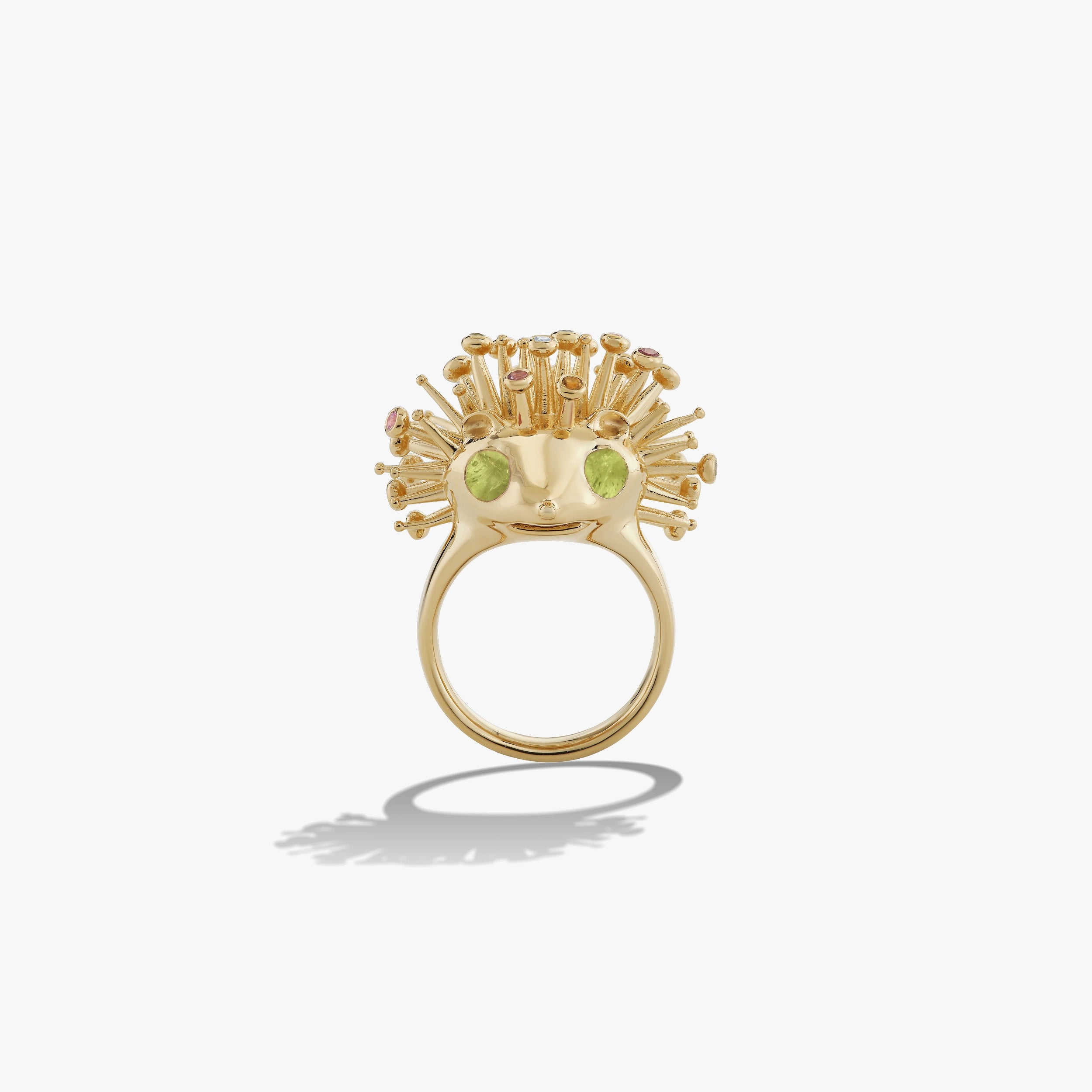 Awe Inspired Rings 14K Yellow Gold Vermeil / 6 Hedgehog Ring