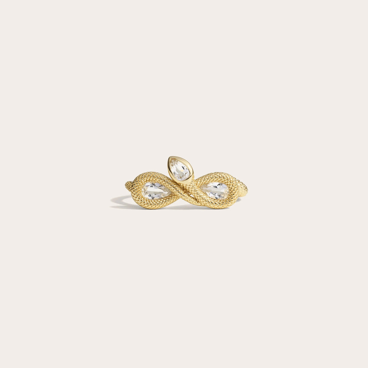 Awe Inspired Rings 14K Yellow Gold Vermeil / 6 Infinity Snake Ring