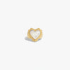 Awe Inspired Rings 14K Yellow Gold Vermeil / 6 Mother of Pearl Radiant Heart Ring