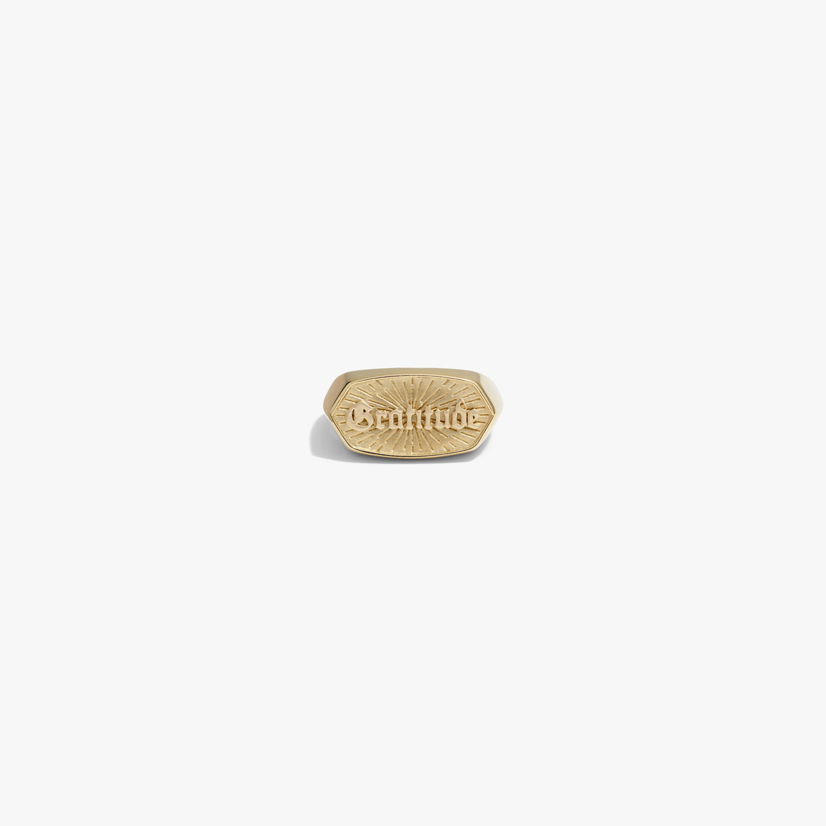 Awe Inspired Rings 14K Yellow Gold Vermeil / 7 Men's Gratitude Ring