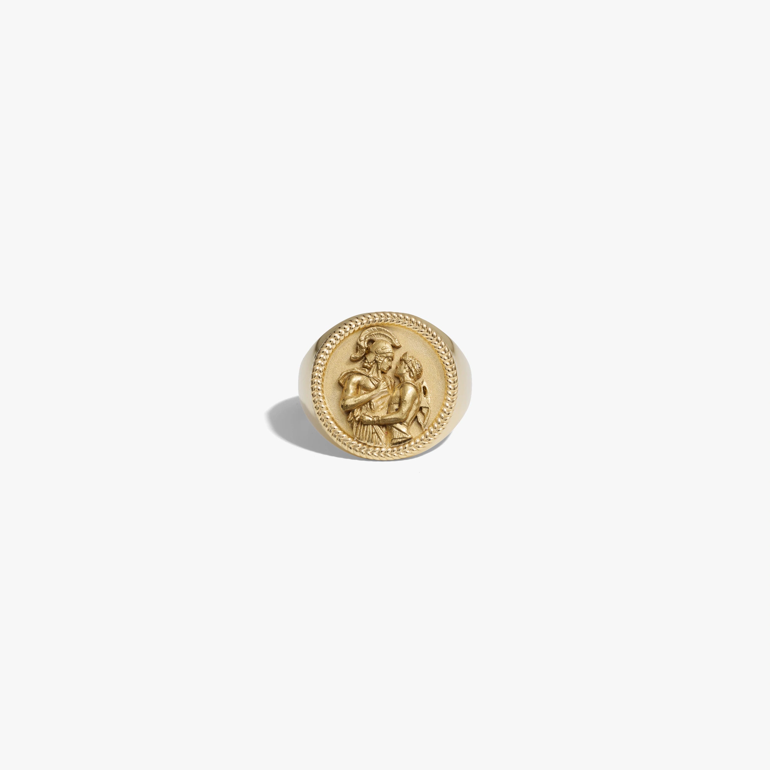 Awe Inspired Rings 14K Yellow Gold Vermeil / 9 Achilles Signet Ring