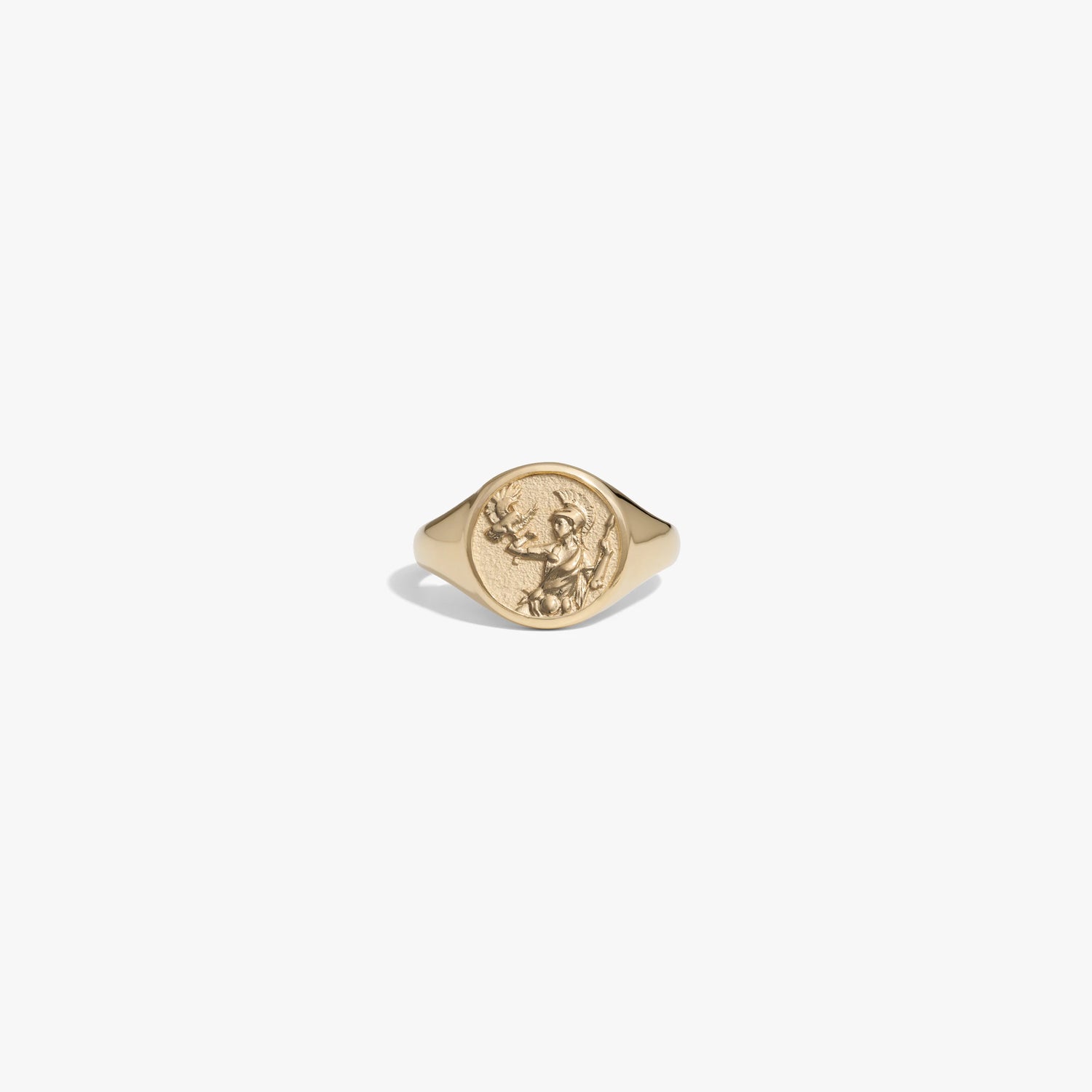 Product image of Awe Inspired Rings 14K Yellow Gold Vermeil / Athena / 4 Goddess Signet Ring