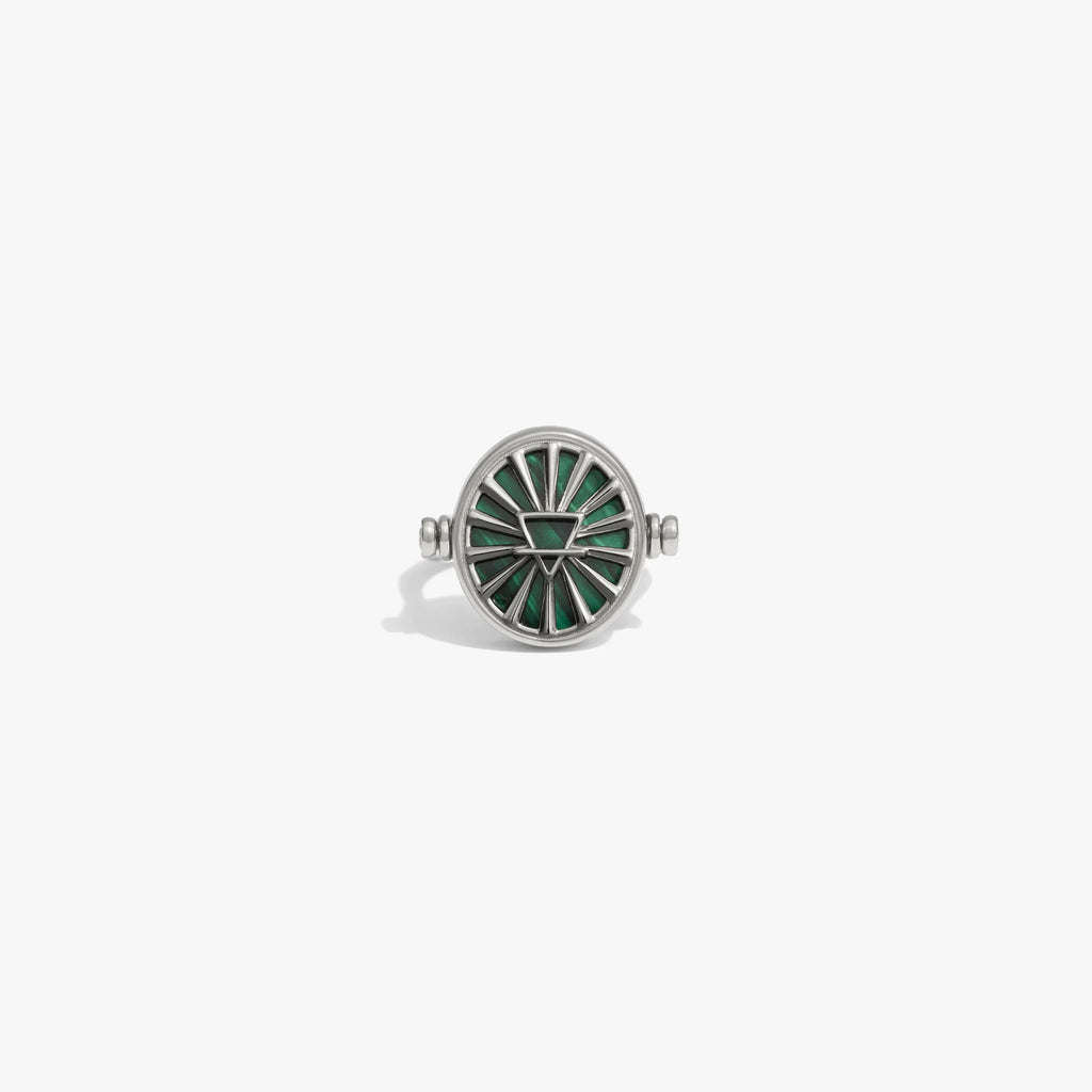 Awe Inspired Rings 925 Sterling Silver / Capricornio / 5 Special Offer Zodiac Element Flip Ring