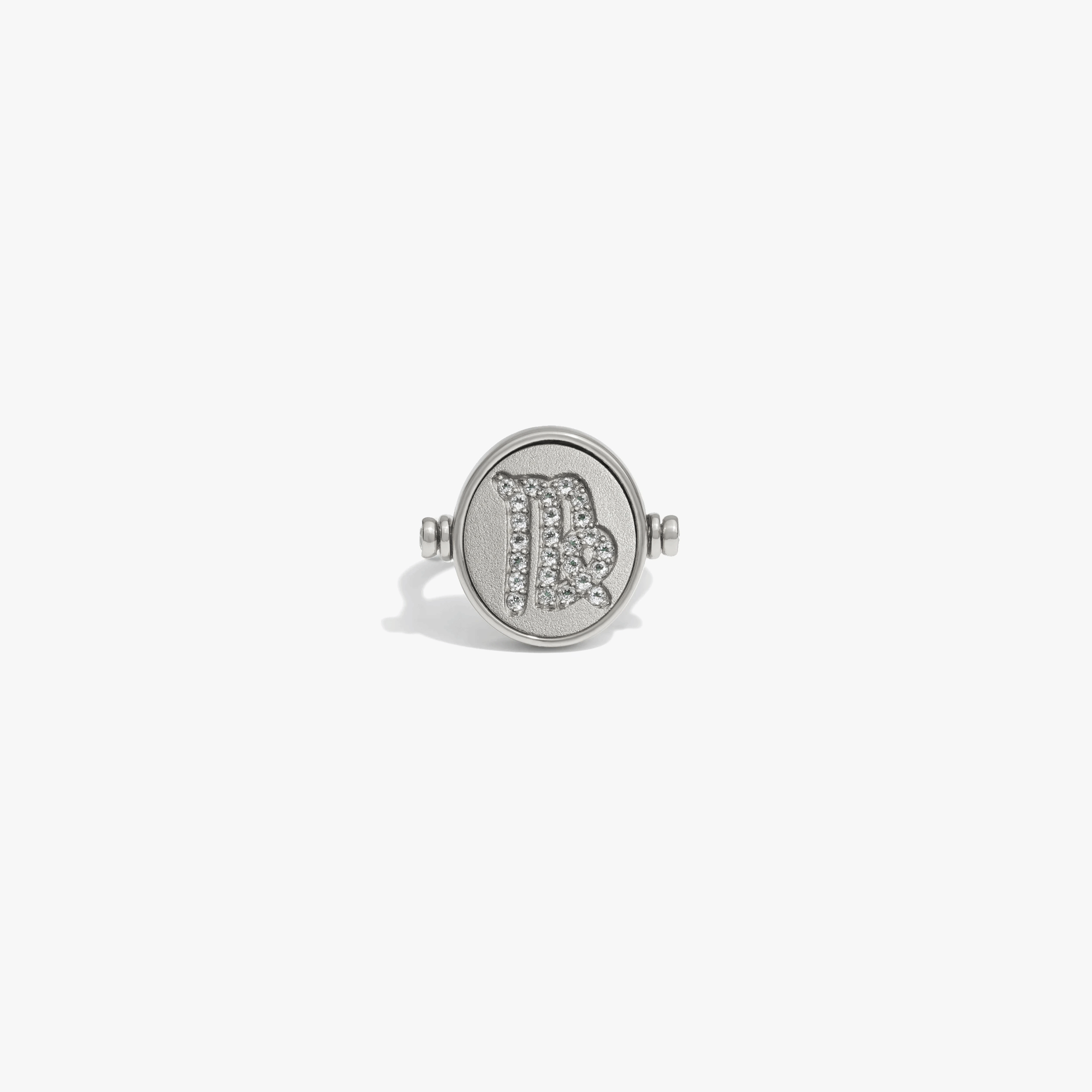 Awe Inspired Rings 925 Sterling Silver / 5 Virgo & Earth Flip Ring
