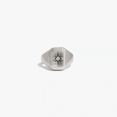 Awe Inspired Rings 925 Sterling Silver / 6 Crystal Photo Locket Ring