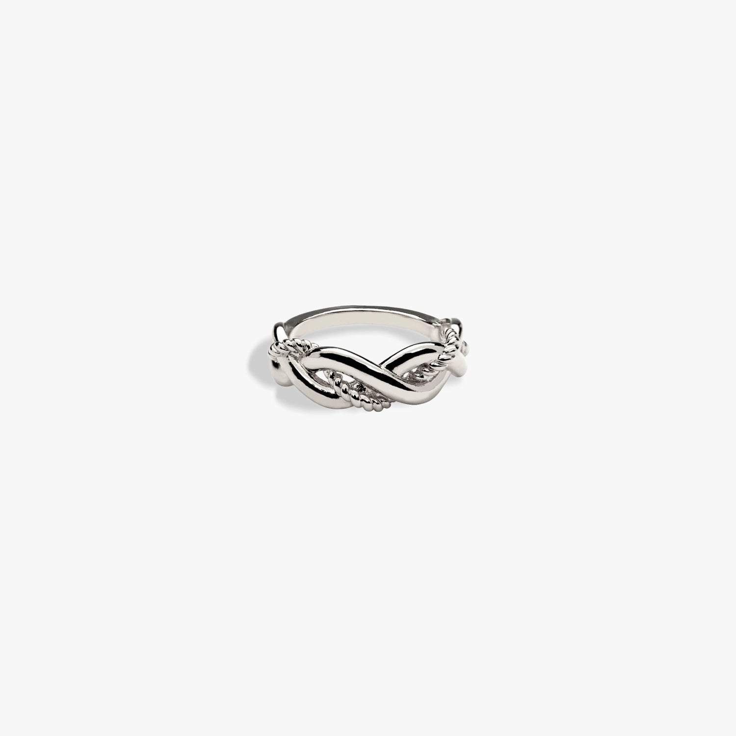 Awe Inspired Rings 925 Sterling Silver / 8 Men's Rope Twist Ring