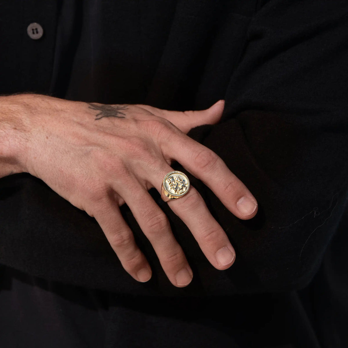 Awe Inspired Rings Achilles Signet Ring