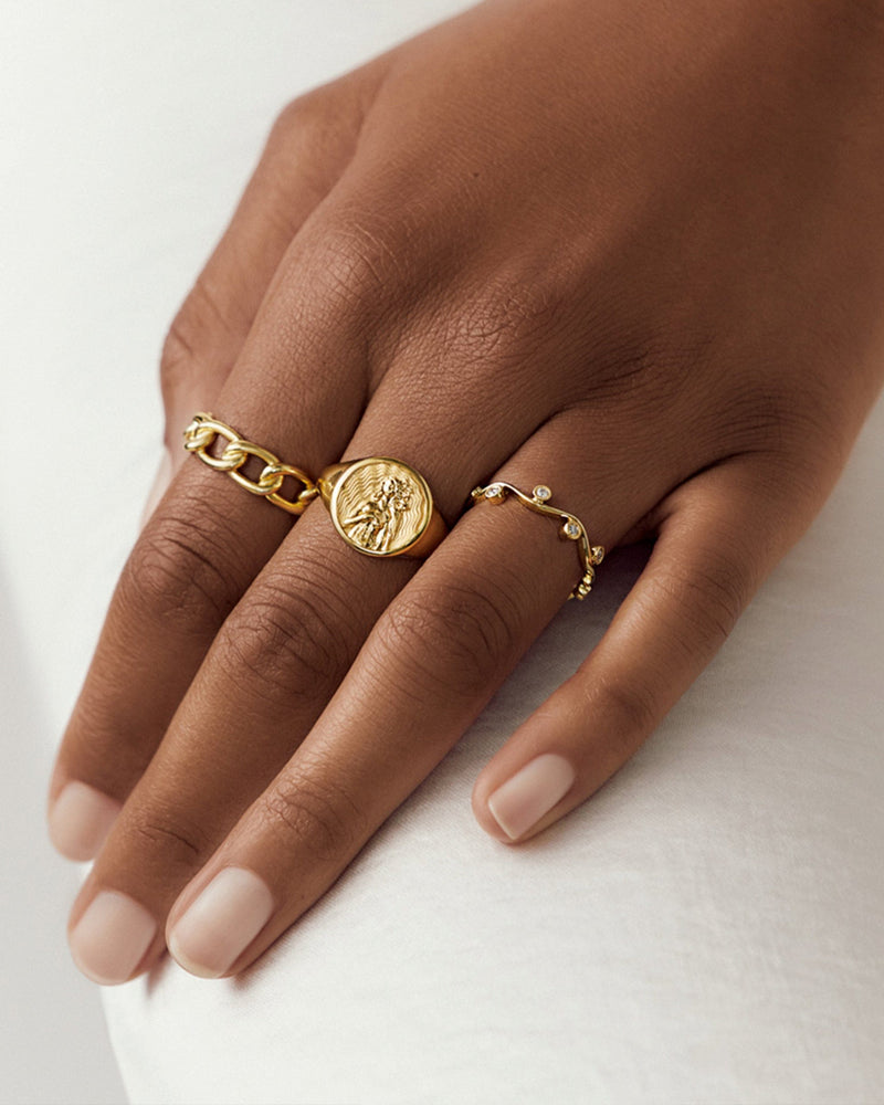 Awe Inspired Rings Aphrodite Signet Ring