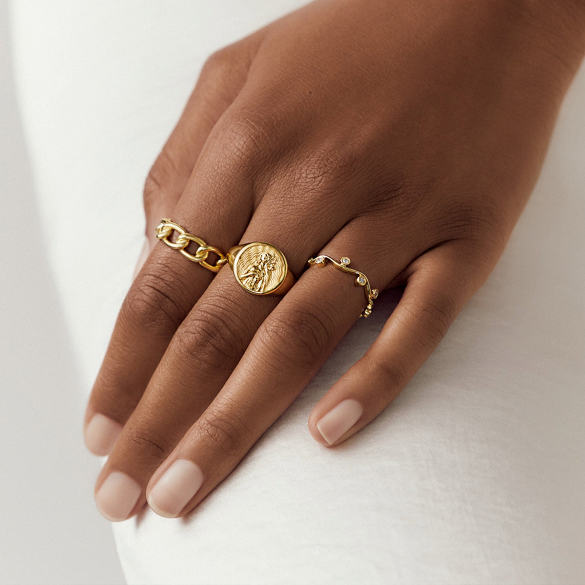 Awe Inspired Rings Aphrodite Signet Ring