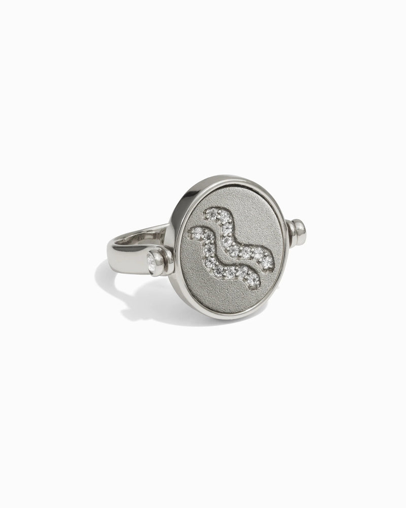 Awe Inspired Rings Aquarius / Air Flip Ring
