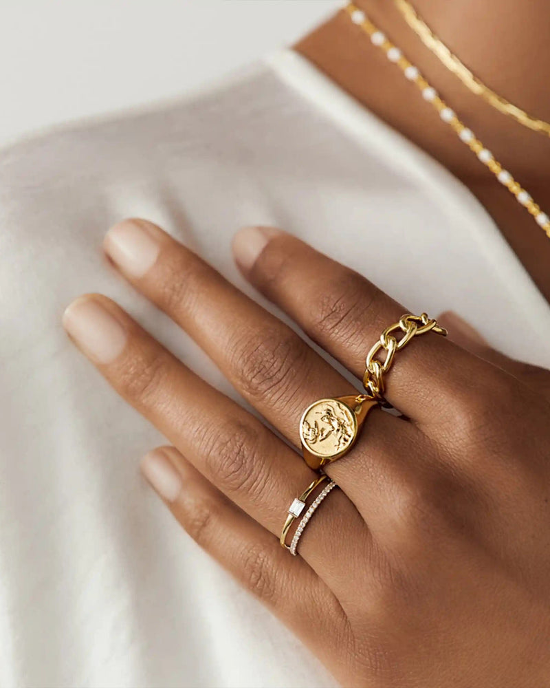 Awe Inspired Rings Athena Signet Ring