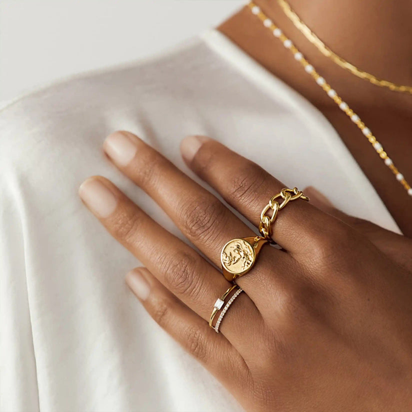 Athena Signet Ring Awe Inspired