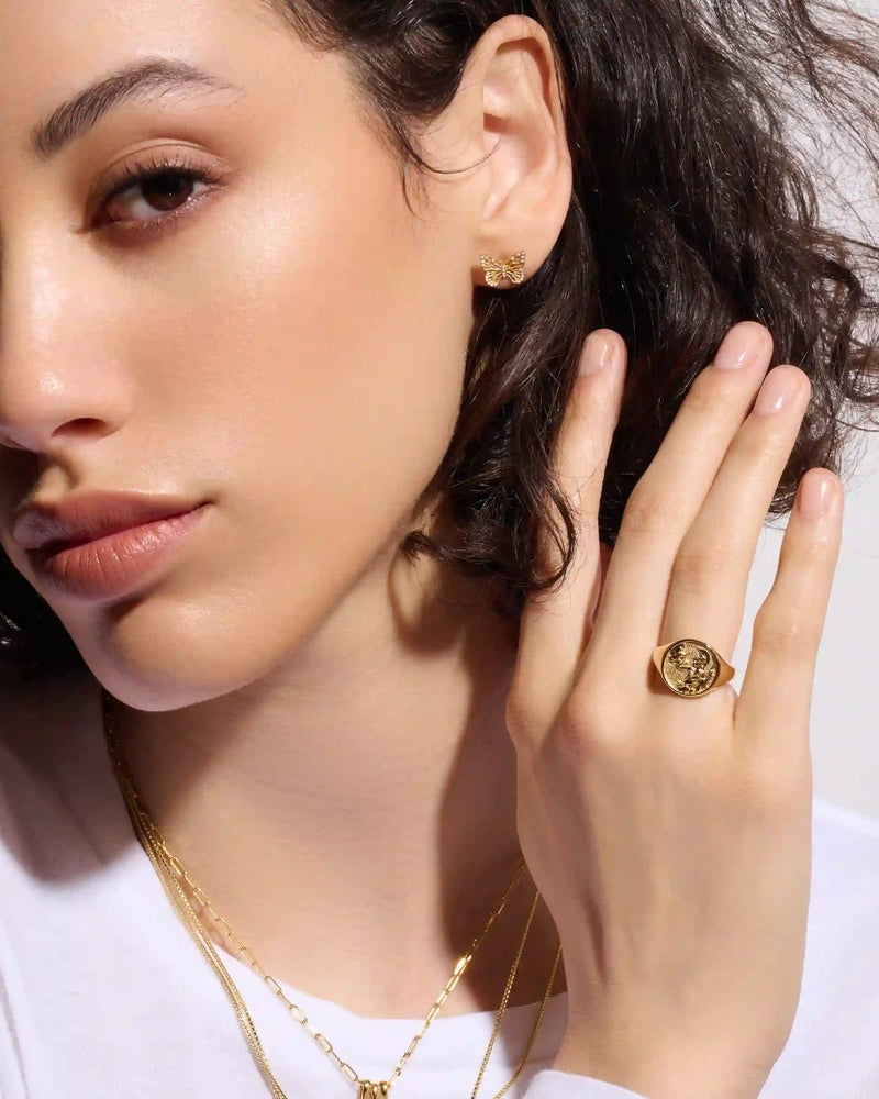 Awe Inspired Rings Athena Signet Ring