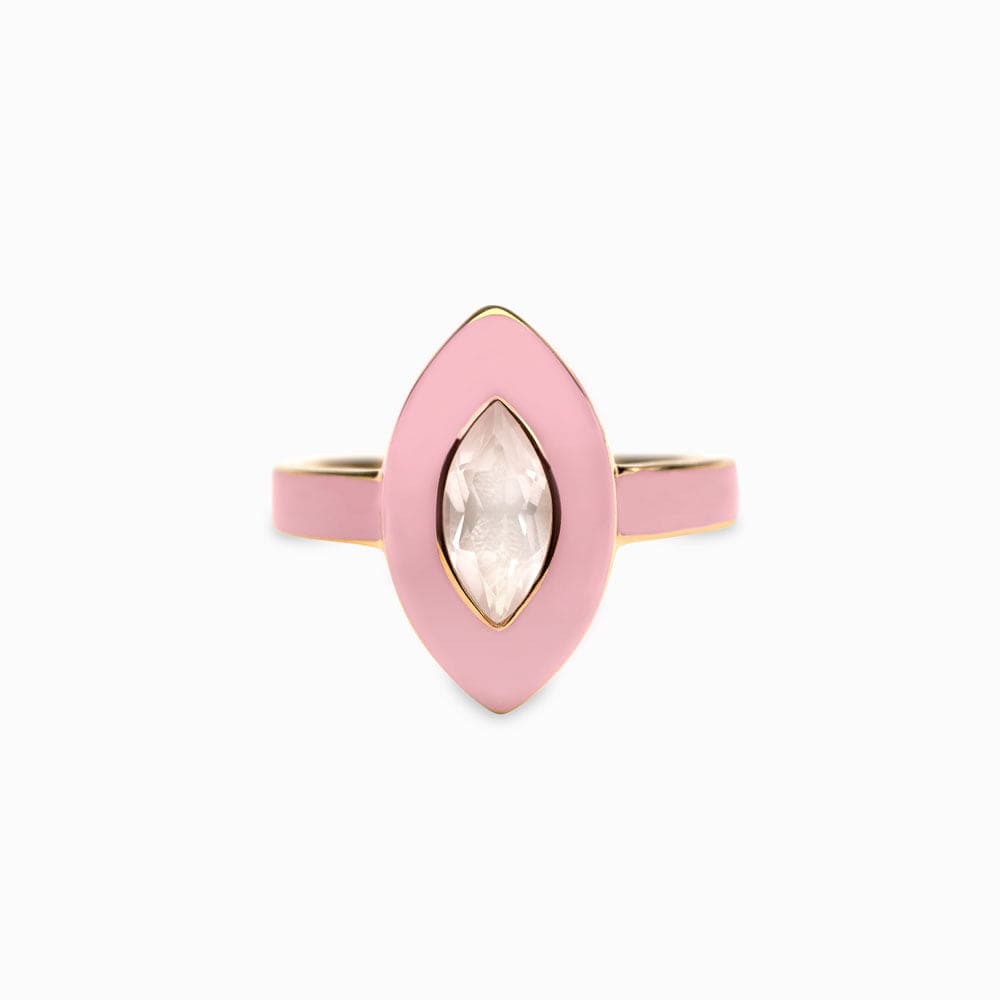 Awe Inspired Rings Blush Quartz Aura Ring
