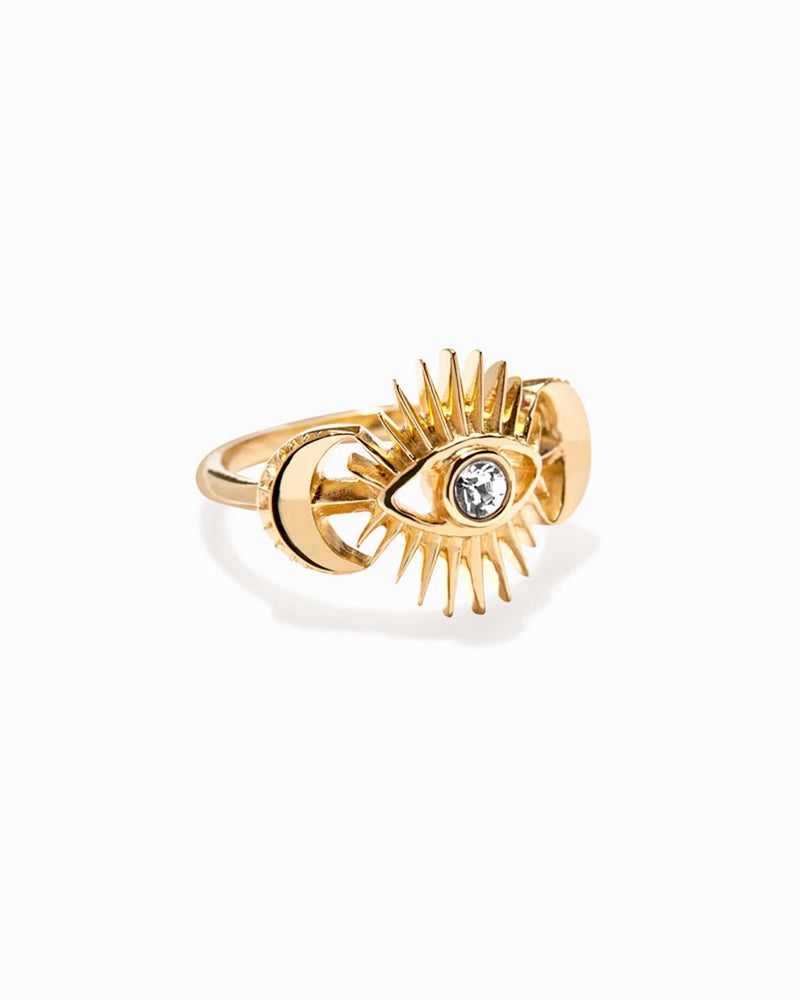 Awe Inspired Rings Celestial Evil Eye Ring