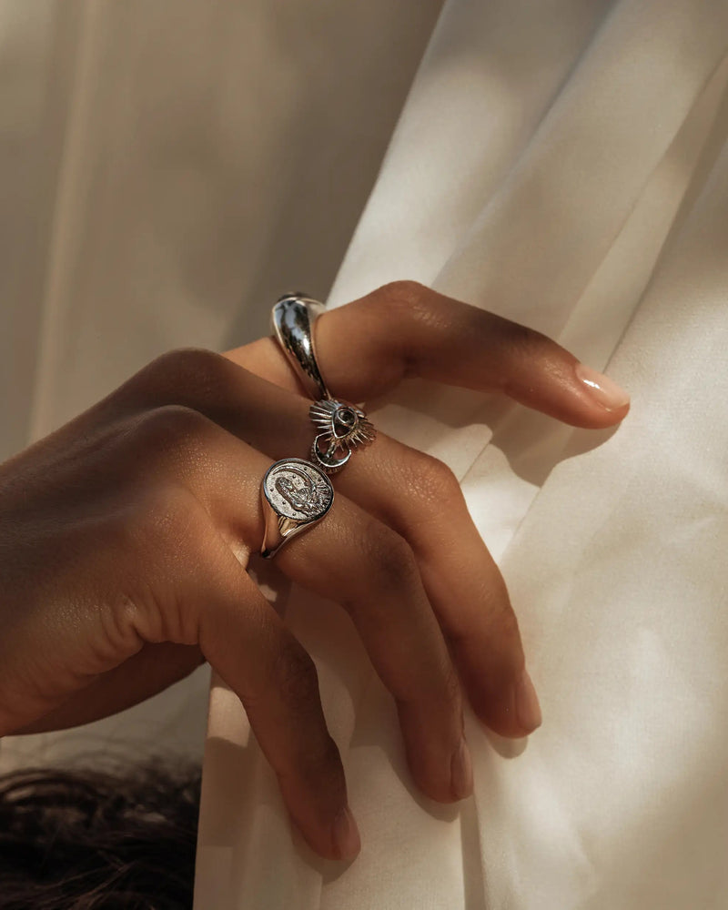 Awe Inspired Rings Celestial Evil Eye Ring