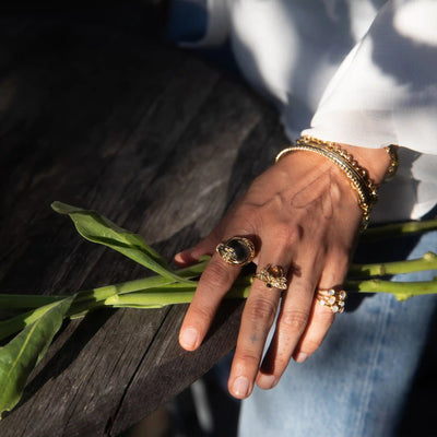 Awe Inspired Rings Citrine Bee Ring