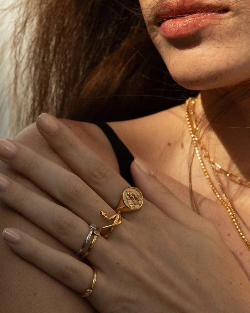 Awe Inspired Rings Cleopatra Signet Ring