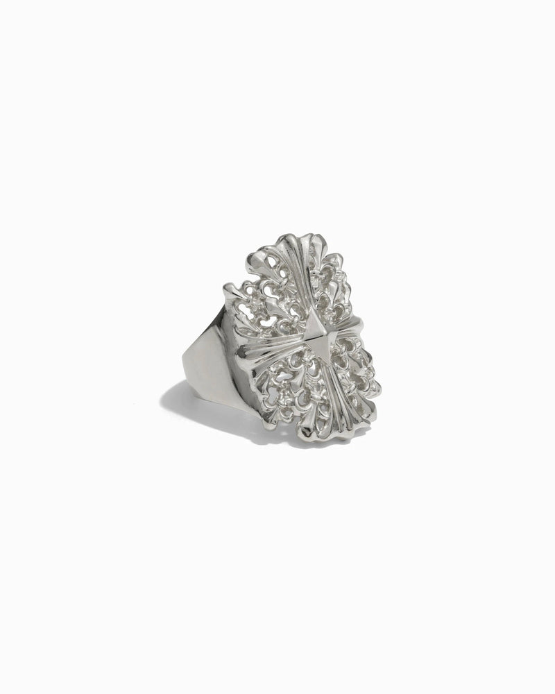 Awe Inspired Rings Cross Shield Ring